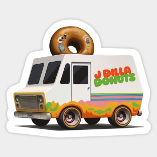 J Dilla Donuts Van Sticker